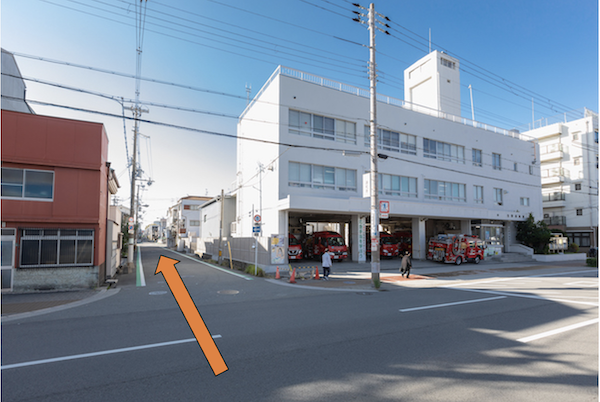 「生野消防署前」からの道案内
